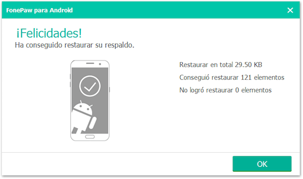 restauración de datos del celular HTC