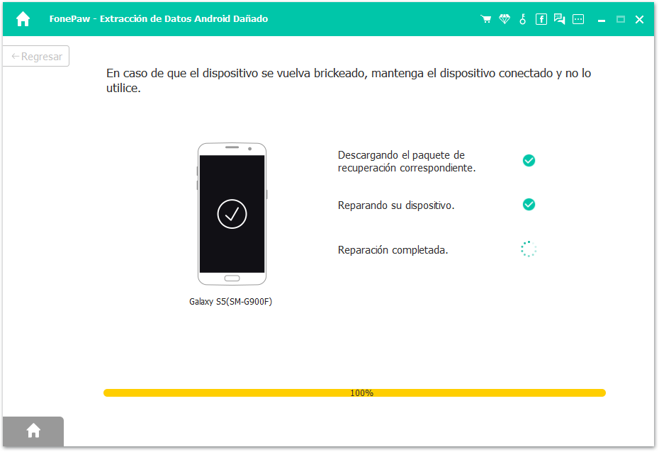 reparación completada