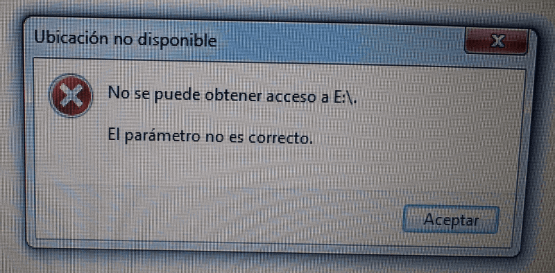 Como Reparar El Error El Parametro No Es Correcto En Windows 10 8 7