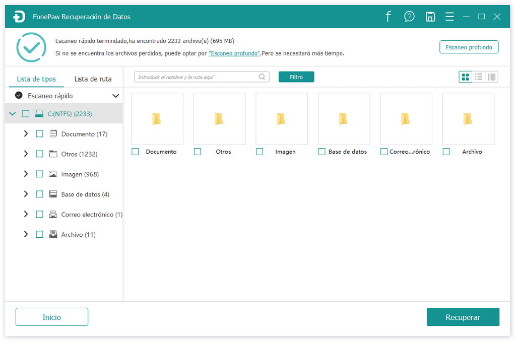 escanear los archivos de tu PC