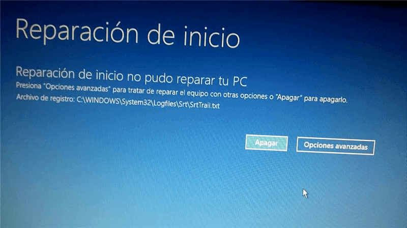 reparación automática de Windows