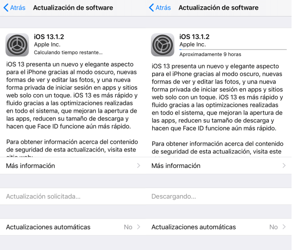 actualizar iPhone a iOS 13