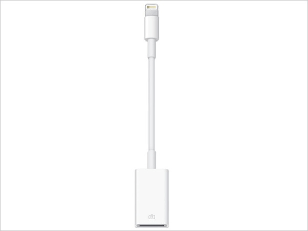 Adaptador de conector lightning a USB para cámaras