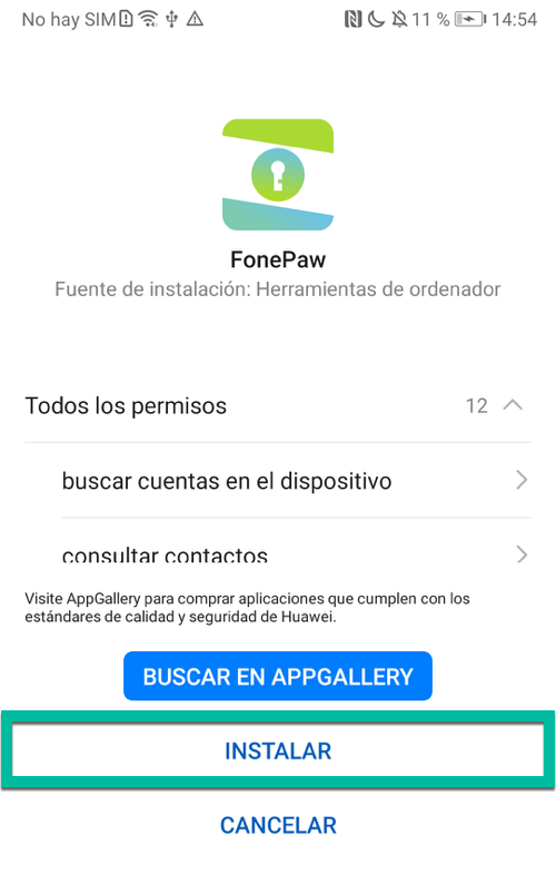 Instalar FonePaw App