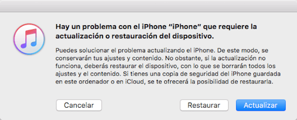 actualizar iPhone a versión nueva