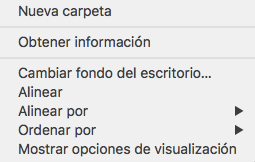 Crear una carpeta en Mac