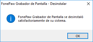 completar la desinstalación