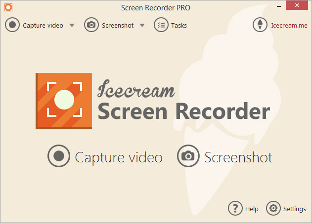 abrir Incecream Screen Recorder