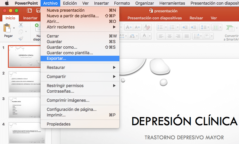 intervalo de tiempo en power point