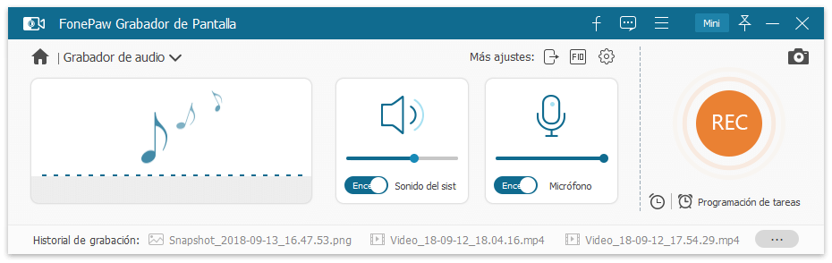 FonePaw Grabador de Audio