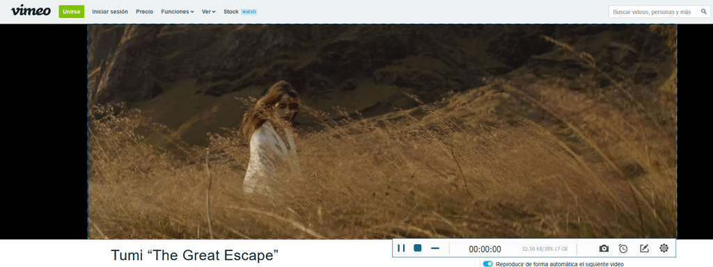 grabar video de Vimeo