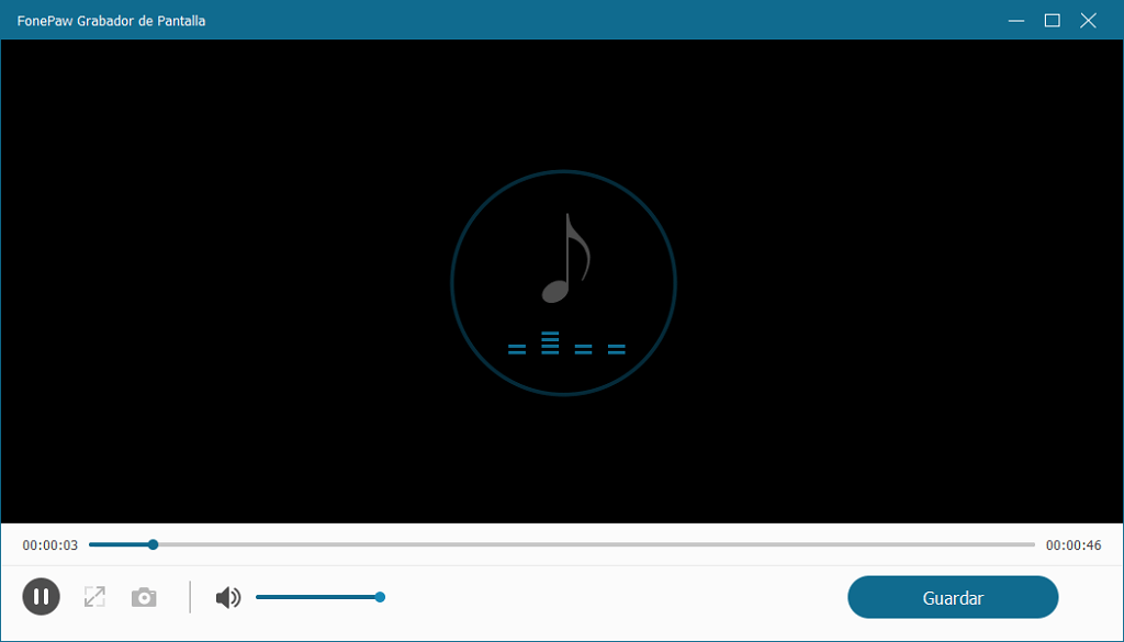 reproducir grabación de audio