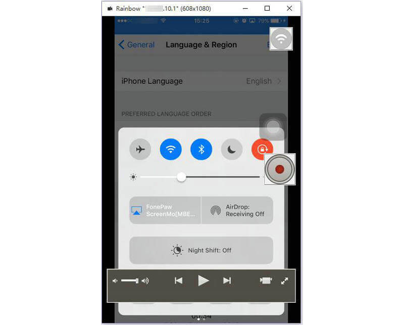 duplicar pantalla de dispositivo iOS con FonePaw ScreenMo