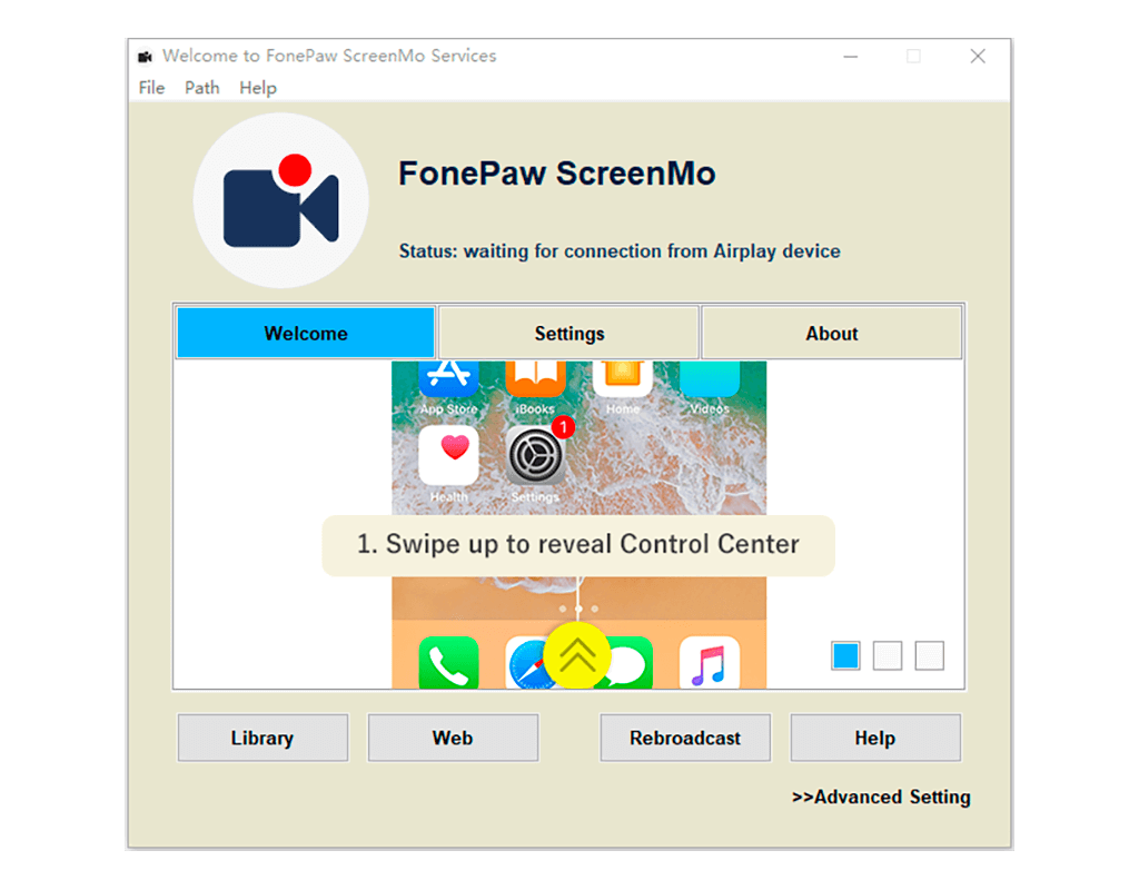 inicio de FonePaw ScreenMo
