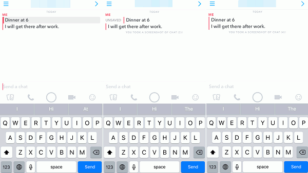 borrar mensajes de Snapchat