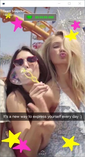 grabar vídeo de Snapchat