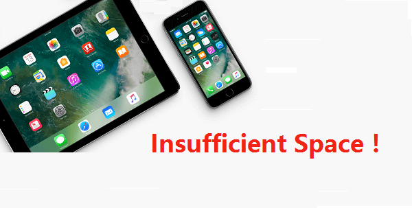 iOS 12 espacio no suficiente