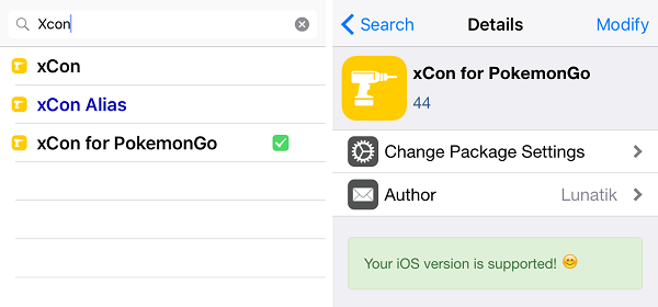 quitar xCON en Cydia