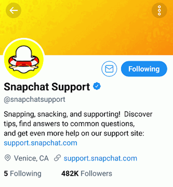 Snapchat no puede conectarse
