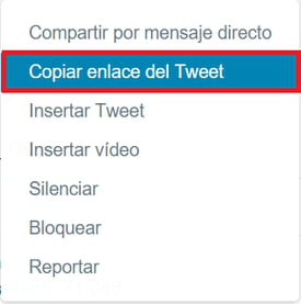 copiar enlace del tweet